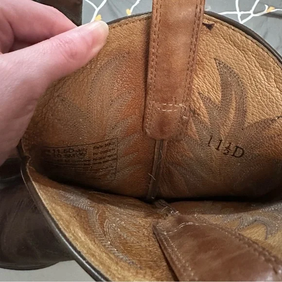 Ariat Heritage Stockman Western Boot Men's Round Toe Leather Boots Size 11.5 D - Picture 11 of 12